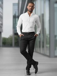 Muške chino hlače crne OZONEE V/6545