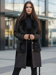 Ženski kaput crna OZONEE JS/53M5200/1Z