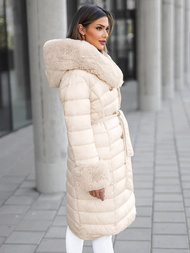 Ženski kaput bež OZONEE JS/5M3160/254Z