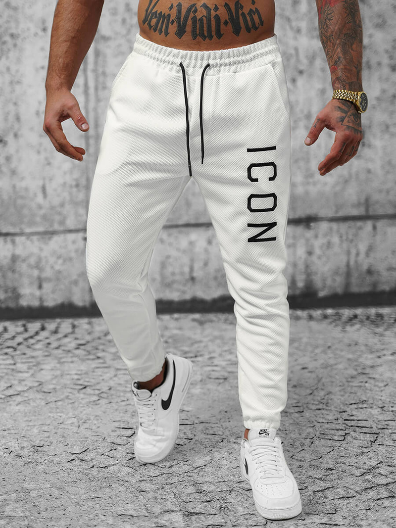 Muške sportske hlače bijele OZONEE O/D9125