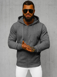 Muška dukserica s kapuljačom tamnosiva OZONEE JS/2008Z