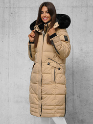 Ženska jakna bež OZONEE O/W377