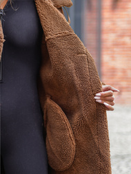 Ženski kožni kaput camel OZONEE JS/11Z8253