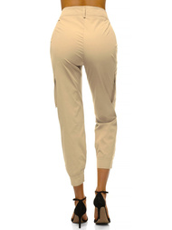 Ženske jogger hlače Bež OZONEE O/HM002