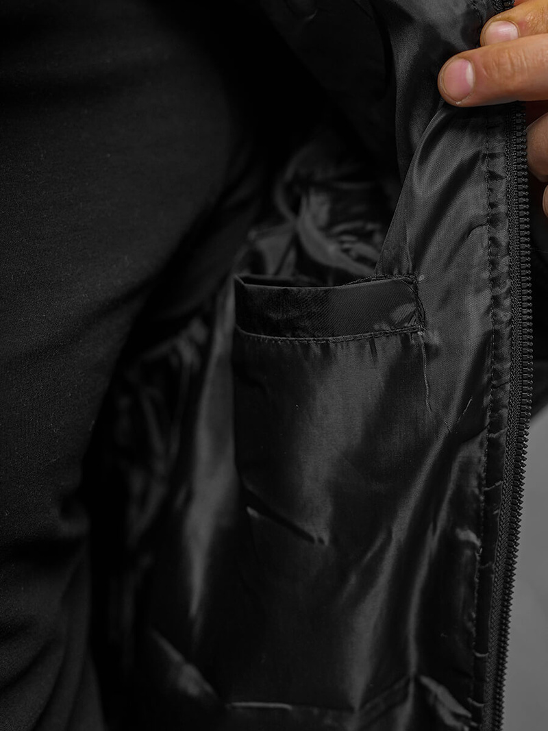 Muška jakna crna OZONEE JS/8M986/392