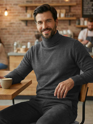 Muški Džemper Grafitni OZONEE JS/59B3603/5