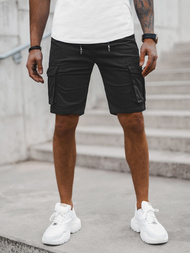 Muške Chino Kratke Hlače Crne OZONEE T/BB70011/1