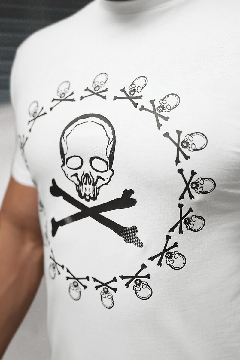 Muška Majica Bijeli OZONEE NB/MT3068