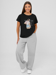 Ženska majica crna OZONEE JS/95T2573/3