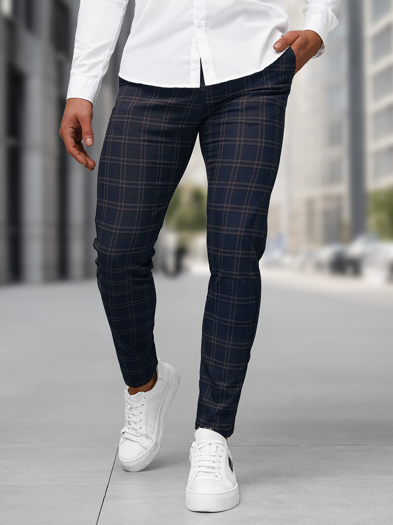 Muške chino hlače modre OZONEE DJ/5632Z