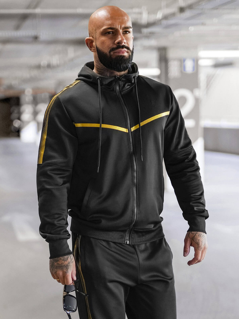 Muška trenirka crna OZONEE JS/8C8117/3Z