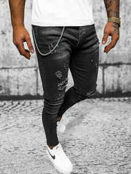 Muške Traperice Crne OZONEE O/MB460