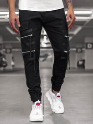Muške chino jogger hlače Crne OZONEE G/11146