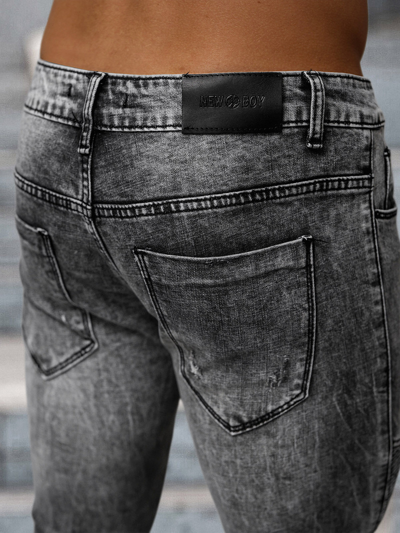 Muške traperice crne OZONEE NB/MP0069N