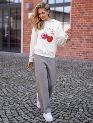 Ženska dukserica bijela OZONEE JS/8B856/1