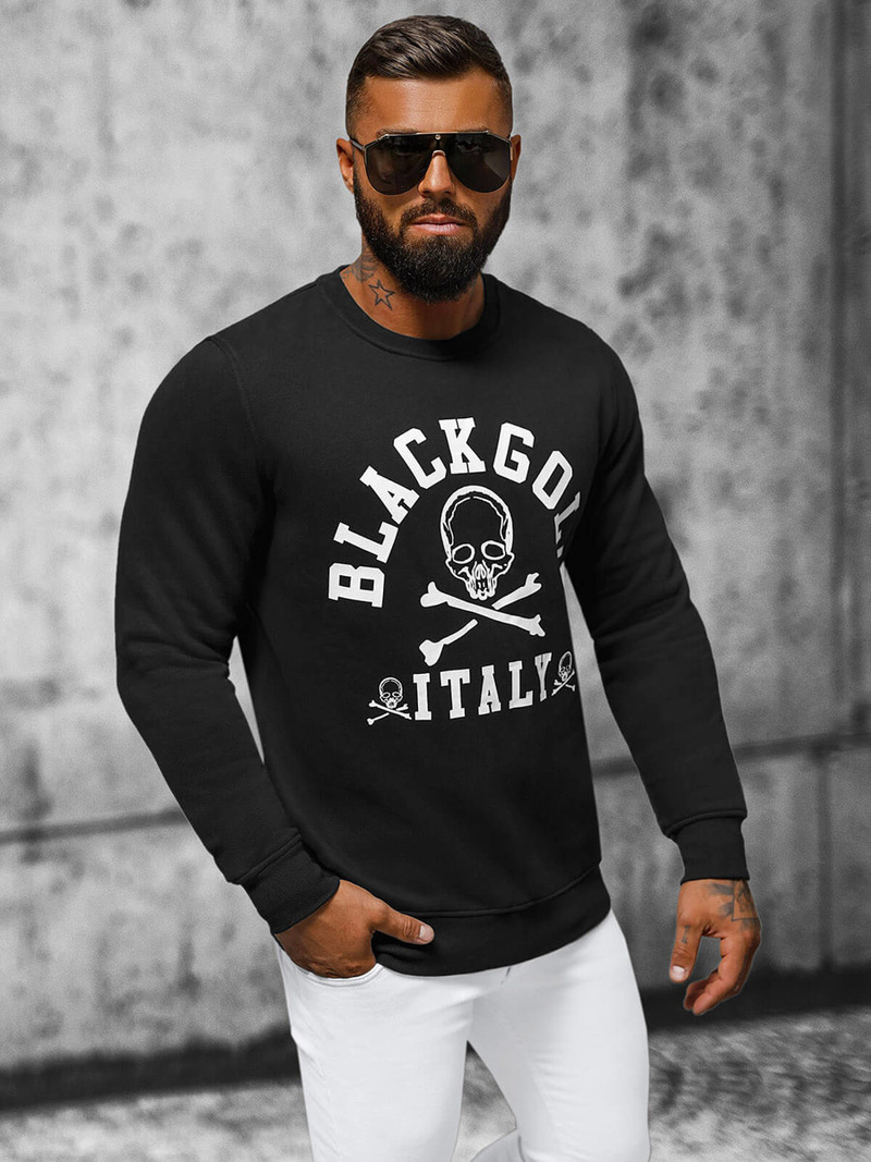 Muška dukserica crna OZONEE NB/MF2013