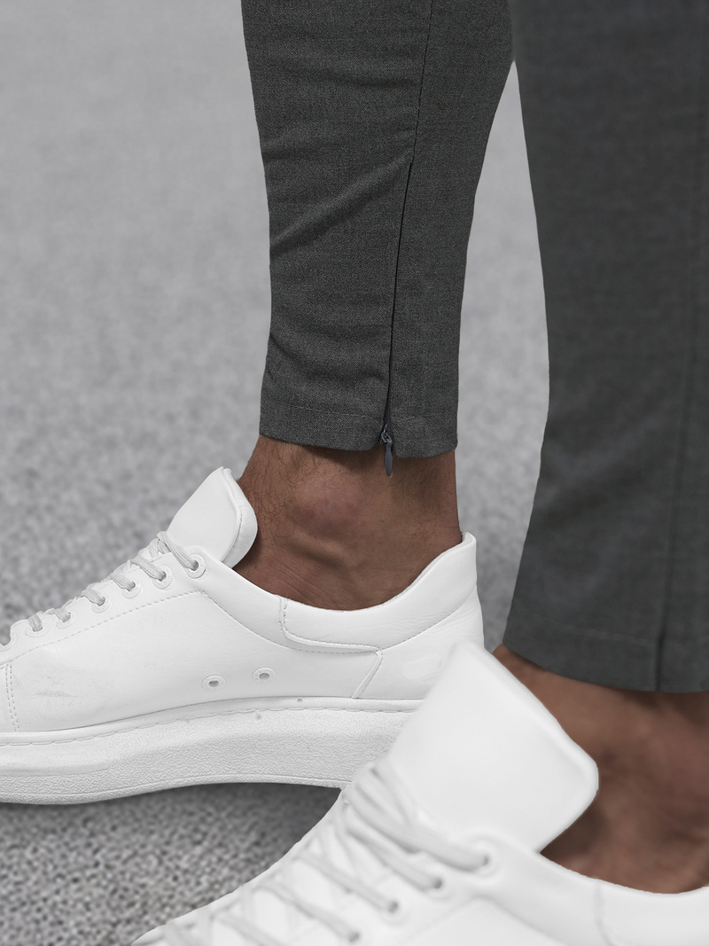 Muške chino hlače grafitne OZONEE DJ/3300