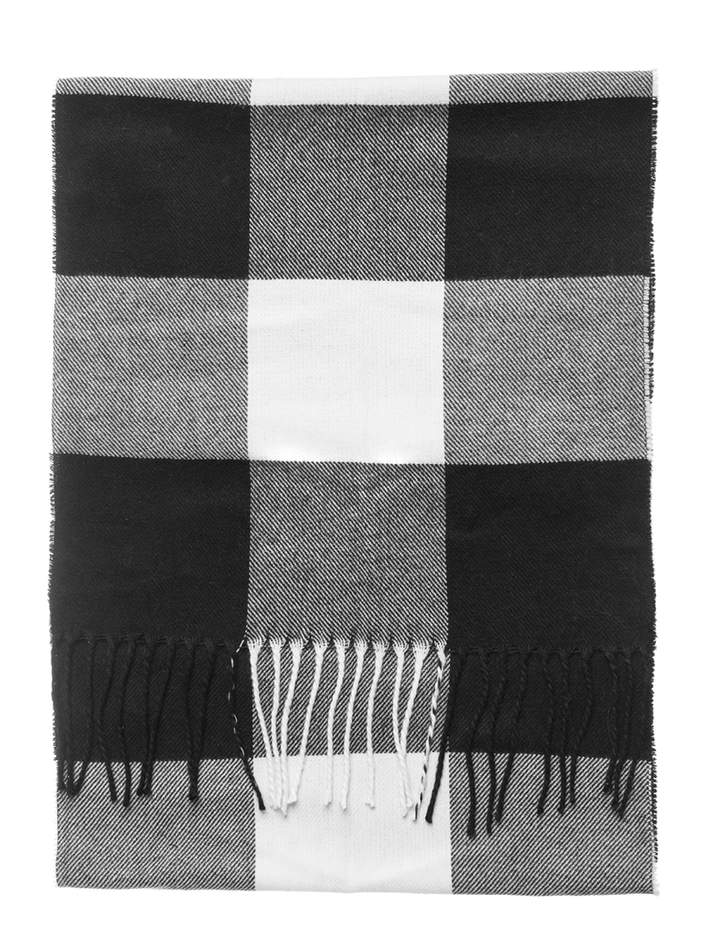 Muški šal Crno-bijeli OZONEE JS/YW08046/1