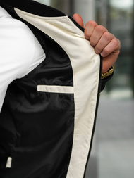 Muška kožna jakna ecru OZONEE JS/11Z8107