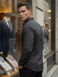 Muška košulja crna OZONEE V/V184Z