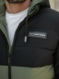 Muška parka jakna Crno-Zelena OZONEE JS/31M5083/136