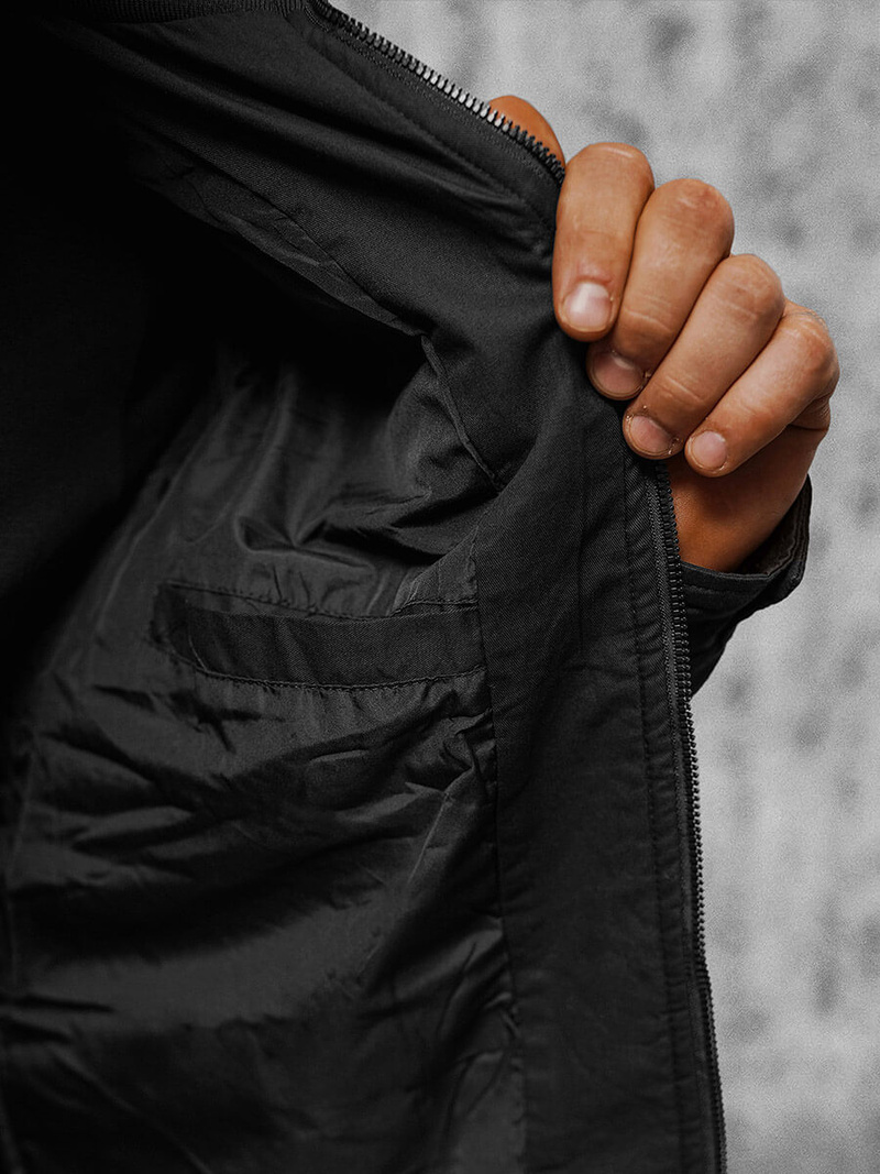 Muška proljetna jakna crna OZONEE JS/84M3002/392