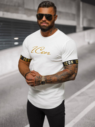 Muška majica bijela i zlatna OZONEE O/T7578