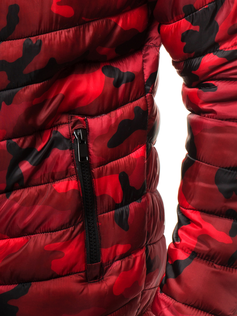 Muška proljetna jakna crvena-camo OZONEE JS/SM80Z