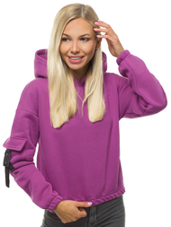 Ženska dukserica tamno ljubičasta OZONEE O/12104