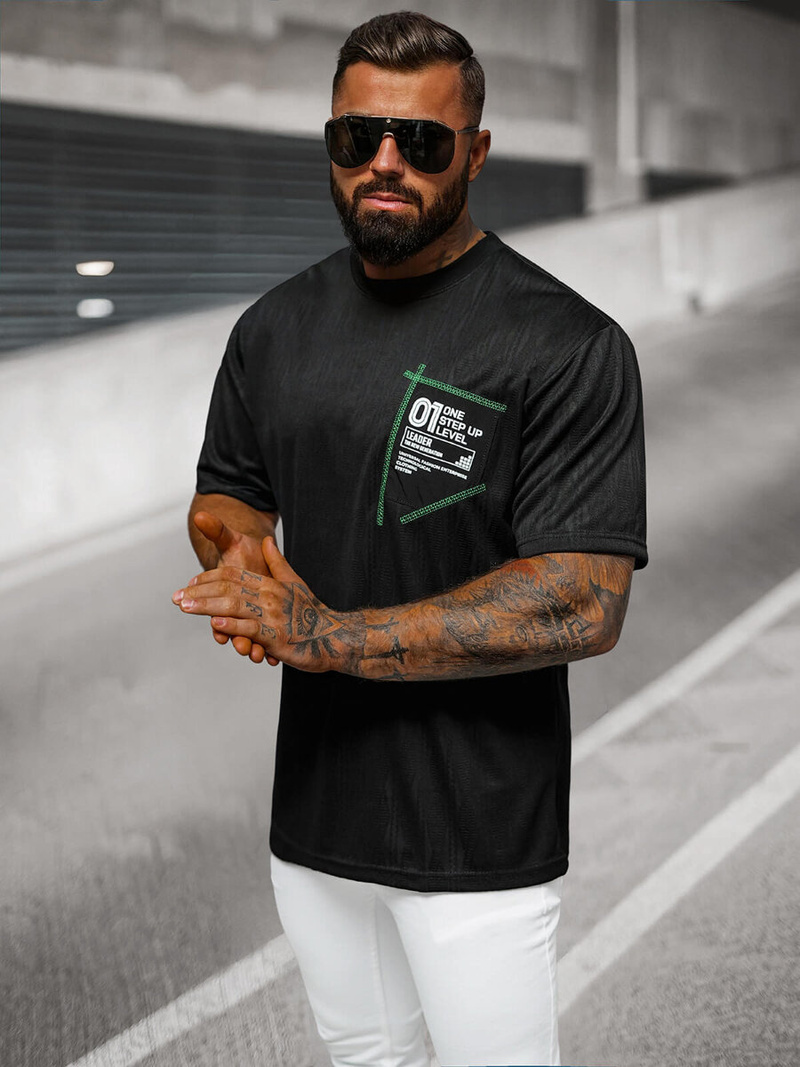 Muška majica crna OZONEE O/3C333