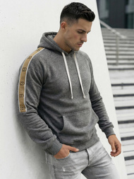 Muška dukserica s kapuljačom grafitna OZONEE JS/8B1730/5Z