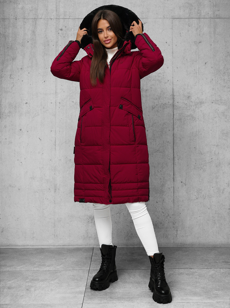 Ženska jakna bordo OZONEE O/W377