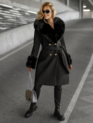 Ženski kaput crna OZONEE JS/61M8509/392