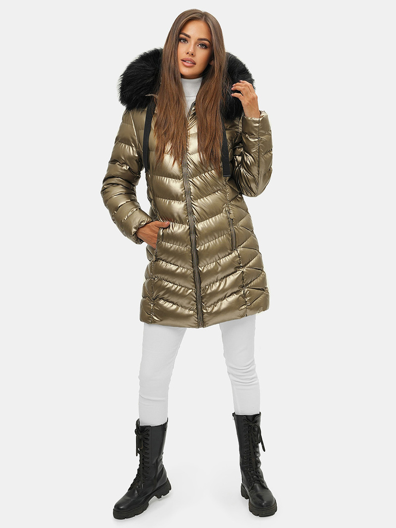 Ženska Jakna Zlato OZONEE JS/M778/403