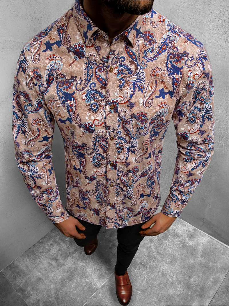 Muška košulja Bež OZONEE B/G45