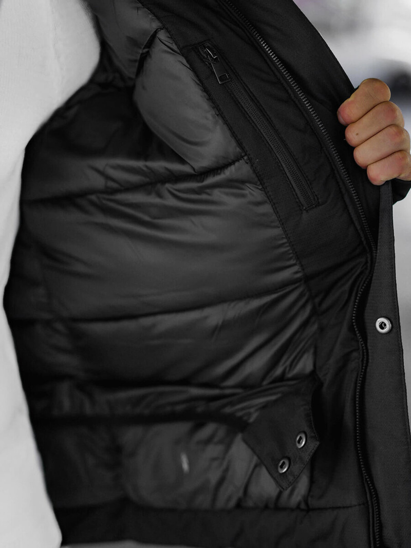 Muška jakna crno-siva OZONEE JS/91M9903/92