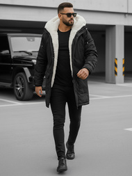 Muška parka jakna crna OZONEE JS/5M120/392Z