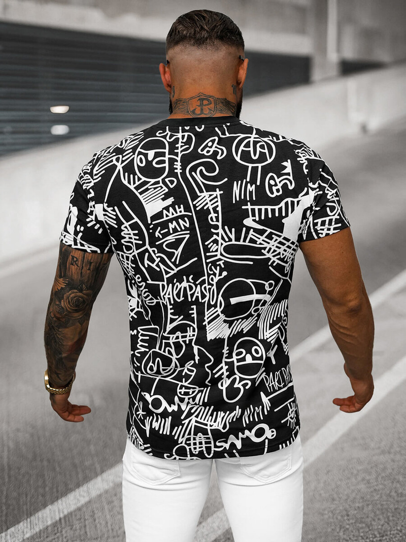 Muška majica crna OZONEE O/T1269/3