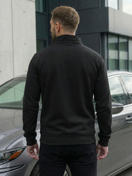 Muška dukserica s patentom crna OZONEE JS/2002Z