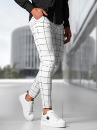 Muške Chino Hlače Bijele OZONEE O/P4009Z