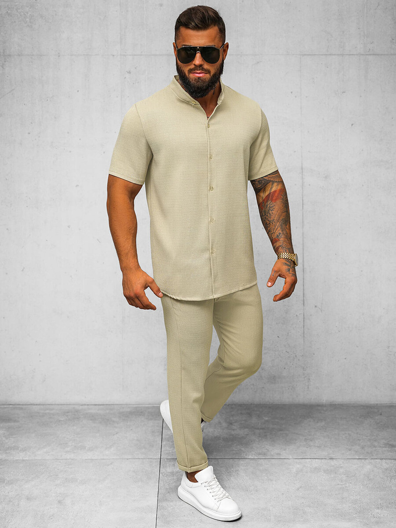 Muške chino hlače bež OZONEE O/K971SP