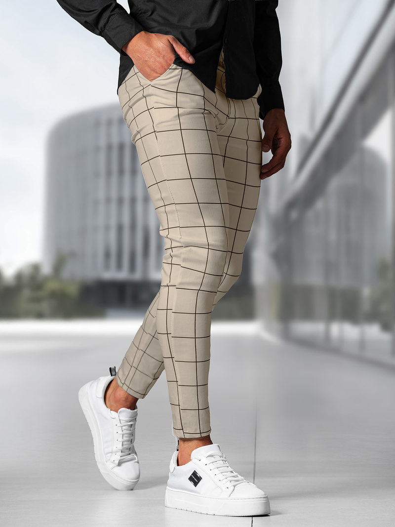 Muške Chino Hlače Bež OZONEE O/P4009Z