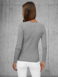 Ženski pulover tamnosivi OZONEE JS/8006/3