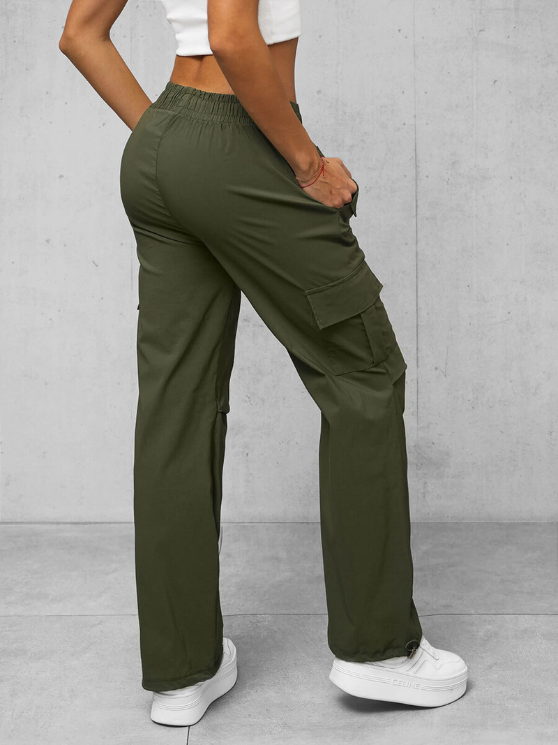 Ženske hlače kaki OZONEE O/TT00393