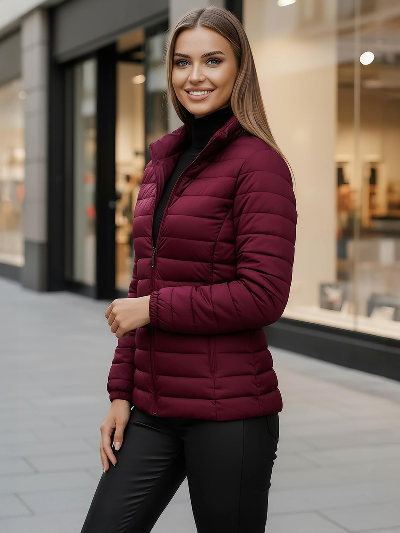 Ženska jakna bordo OZONEE JS/16M9103/01Z