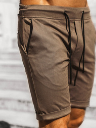 Muške chino kratke hlače Smeđe OZONEE DJ/1007