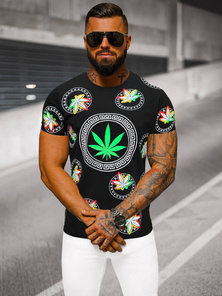  Muška majica crna OZONEE O/T135/3