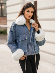 Ženska traper jakna plava OZONEE JS/11Z8219