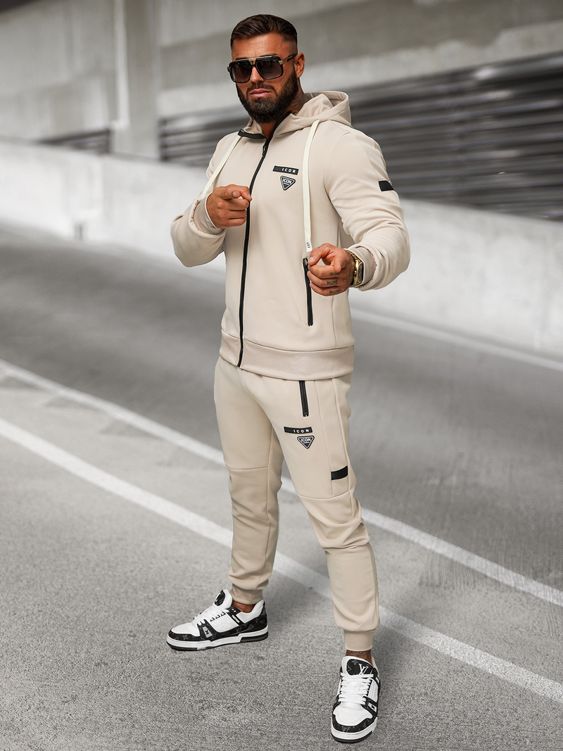 Muška trenirka bež OZONEE O/LN11760