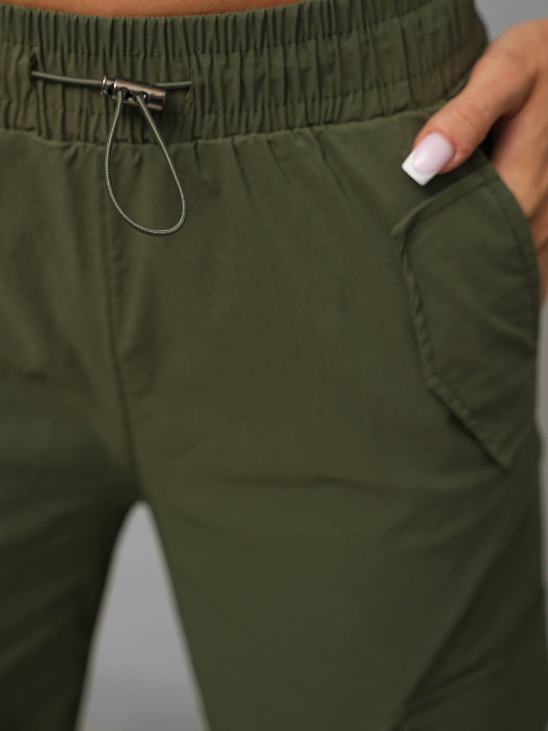 Ženske hlače kaki OZONEE O/TT00393